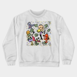 Covid war doodle Crewneck Sweatshirt